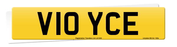 Registration number V10 YCE
